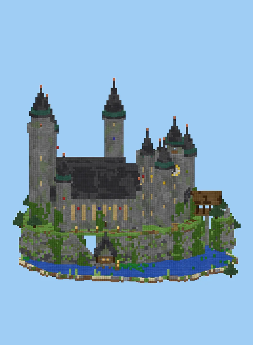 Wizard School Castle, front elevation