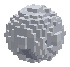 A voxel moon